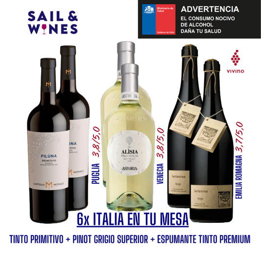 6x "ITALIA EN TU MESA"
