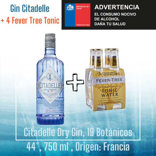 Gin Citadelle + 4 Fever Tree Premium Tonic